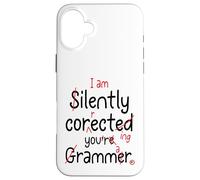 Grammar Teacher Funny English Teacher Humor Gift School Case for iPhone 16 Plus