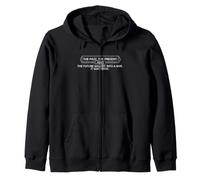 Grammar Tense Joke Past Present Future Wordplay Humor Zip Hoodie
