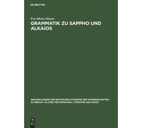 Grammatik Zu Sappho Und Alkaios