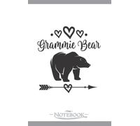 Grammie Bear Grandmother Gift Notebook: Matte Finish Cover, Lined College Ruled Paper, Planner 6 x 9 Inch 120 Lined Notes