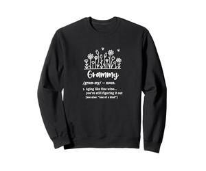 Grammy Definition Aging like fine wine Floral Sweatshirt