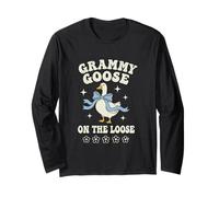 Grammy Goose On the Loose Cute Funny Retro Long Sleeve T-Shirt