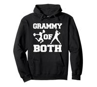 Grammy Of Both Cheer Baseball Funny Cheerleader Sport Pullover Hoodie