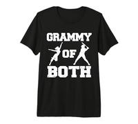 Grammy of Both Dance and Baseball Funny Dancer Sport Player Premium T-Shirt