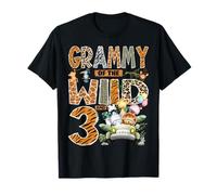 Grammy of The Wild Three 3rd Birthday Boy Safari Jungle T-Shirt