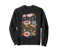 Grammy She is Clothed With Strength & Dignity Flowers Women Sweatshirt