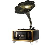 Gramophone, Antique Phonograph, Bluetooth Solid Wood Audio Gramophone With Brass Horn Reproduction Record Player kxtmm