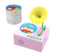 Gramophone for Kids, Gramophone for Kids 96 Cards | Phonograph Turntable Musical Toy for Kids - Interactive Educational Toy for Kids with Phonograph History, Musical Player
