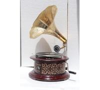 Gramophone Player Original Working Antique Vintage Replica Phonograph 78RPM 1 Record 10 Needle FREE Brown Earth Tones Home Decor Music Gift
