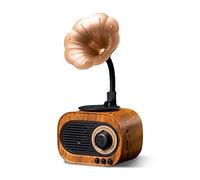 Gramophone Shape Speaker Exquisite Vintage Radio Retro Portable Radio