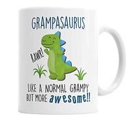 Grampasaurus Mug Grampy Dinosaur Cup for Fathers Day Birthday Christmas Funny Mug Present for Grampy