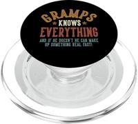 Gramps Knows Everything - Humorous Father's Day Gramps PopSockets PopGrip for MagSafe