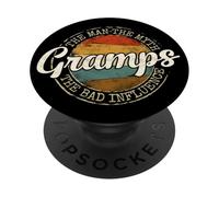 Gramps Man Myth Bad Influence Vintage Stamp Fathers Day PopSockets Adhesive PopGrip