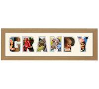 Grampy Photo Frame Word Photo frame 1251-CC (Oak Finish Frame Cream Mount Grey Inside)