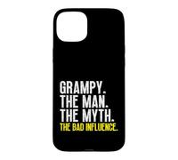 Grampy The Man The Myth The Bad Influence Cool Vintage Case for iPhone 15 Plus
