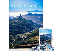 Gran Canaria for Adults 1000 Piece Puzzle Train Logical Thinking And Problem-solving Relaxing Stress Free Enjoyment (38x52cm)