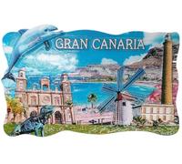 Gran Canaria Island Spain 3D Fridge Magnet Travel Souvenir Gift,Home & Kitchen Decoration Magnetic Sticker Spain Refrigerator Magnet Collection