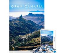 Gran Canaria Jigsaw Puzzles for Adults 1000 Pieces Improve Detailed Observation Skills Mindful Relaxing Leisure Game (38x26cm)
