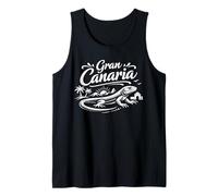 Gran Canaria Lizard Canary Islands Travel Graphic Tank Top