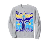 Gran Canaria Social Club Canary Islands Abstract Boho Flower Sweatshirt