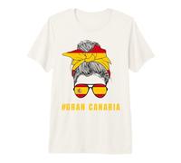 Gran Canaria Spanish Lady Spain Flag Premium T-Shirt