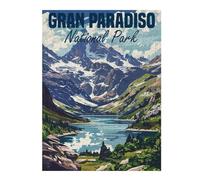 Gran Paradiso Italy Vivid Jigsaw Puzzle for Adults, 500 PCS