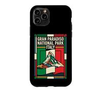 Gran Paradiso National Park Italy Flag Alpine Mountain Vinta Case for iPhone 11 Pro
