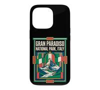 Gran Paradiso National Park Italy Flag Alpine Peak Vintage A Case for iPhone 13 Pro