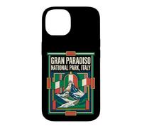 Gran Paradiso National Park Italy Flag Alpine Peak Vintage A Case for iPhone 14