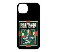 Gran Paradiso National Park Italy Flag Alpine Peak Vintage A Case for iPhone 14 Plus