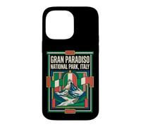 Gran Paradiso National Park Italy Flag Alpine Peak Vintage A Case for iPhone 14 Pro Max