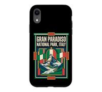 Gran Paradiso National Park Italy Flag Alpine Peak Vintage A Case for iPhone XR