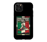 Gran Paradiso National Park Italy Flag Vintage Travel Case for iPhone 11 Pro
