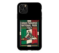 Gran Paradiso National Park Italy Flag Vintage Travel Case for iPhone 11 Pro Max