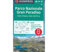 Gran Paradiso NP/ Valle d' Aosta D/I/E + Aktiv Guide (86): Wandelkaart Schaal 1 : 50.000 (Kompass Wanderkarten)