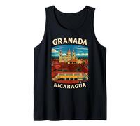 Granada Nicaragua Colonial Cathedral Travel Souvenir Art Tank Top