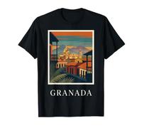 Granada Nicaragua Vintage Retro Colonial Travel Art T-Shirt
