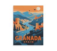 Granada Spain，Paper Jigsaw Puzzle 1000 Pieces Adult Toys Decompression Game（50x70cm）-HN58