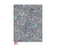 Granada Turquoise (Moorish Mosaic) Ultra Vertical 12-month Dayplanner 2024 (Elastic Band Closure)