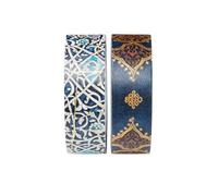 Granada Turquoise/Safavid Indigo (Mixed Pack) Washi Tape: Two Iconic Paperblanks designs per set, Metallic foil pattern, 15mm wide x 10 metres long (Paperblanks Washi Tape)
