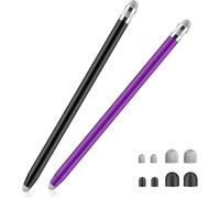 Granarbol 4 in 1 Touch Screen Pen, 2 Pack with 8 Replaceable Tips for iPhone iPad Tablets All Universal Touch Devices