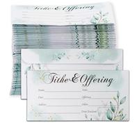 Granatan Church Offering Envelopes 200 Count, Tithes and Offering Envelopes, Self-Seal, 6.3x3.1 inches, Elegant, 200 Count
