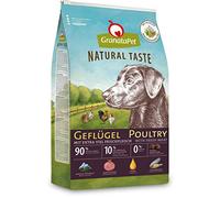 GranataPet Natural Taste Poultry, High Meat Content, Dry Food for Dogs, Dog Food without Grain and No Sugar Additives, Complete Food for Adult Dogs, 12 kg