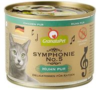 GranataPet Symphonie No. 5 Chicken PUR, Cat Food without Grains and Added Sugar, Fillet in Natural Jelly, Delicate Wet Food for Cats, 6 x 200 g