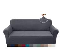 Granbest Latest Jacquard 3 Seater Sofa Cover Super Soft Stretch Non-Slip Sofa Slipcovers Four Seasons Universal Furniture Protector Cover for Dogs, Cats, Pets (3 Seater, Grey)