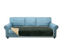 Granbest Non-Slip Sofa Seat Covers 3 Seater Plus Thick Sofa Cover Sofa Protectors from Pets Universal for All Seasons (3 Seater Plus, Dark Green)