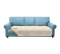 Granbest Non-Slip Sofa Seat Covers 3 Seater Plus Thick Sofa Cover Sofa Protectors from Pets Universal for All Seasons (3 Seater Plus, Beige)