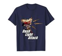 Granblue Fantasy Versus: Rising Dash Light Attack Cagliostro T-Shirt, Men, Navy Blue, XX-Large