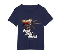 Granblue Fantasy Versus: Rising Dash Light Attack Cagliostro T-Shirt, Women's Plus, Navy Blue, 5X