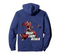 Granblue Fantasy Versus: Rising Dash Light Attack Wilnas Pullover Hoodie, Adult Unisex, Navy Blue, Medium